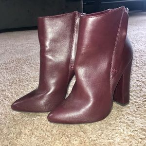Burgundy Booties